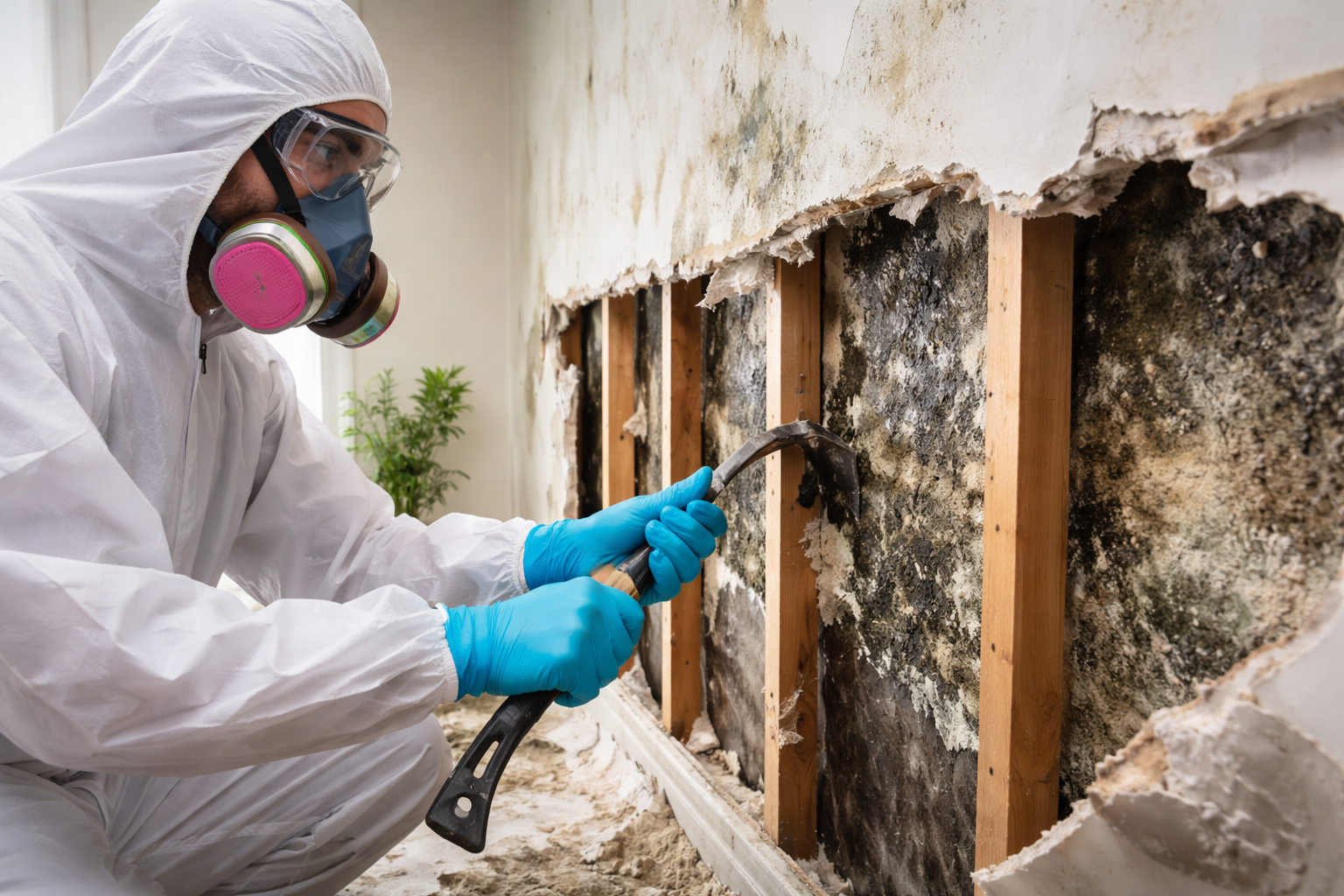Mold Removal In Action At NJ Home